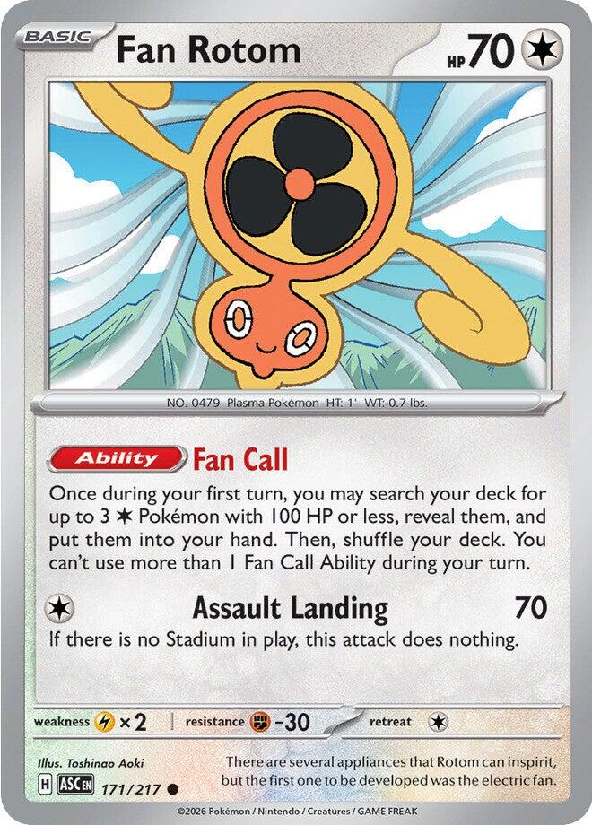 Fan Rotom (171/217) [Mega Evolution: Ascended Heroes] | Shuffle n Cut Hobbies & Games