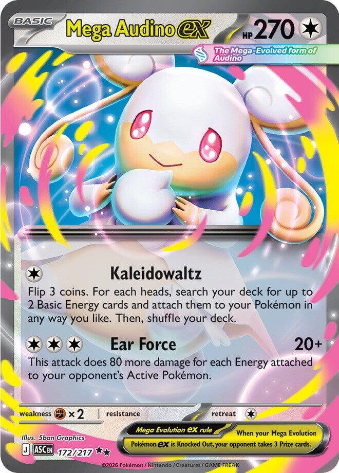 Mega Audino ex (172/217) [Mega Evolution: Ascended Heroes] | Shuffle n Cut Hobbies & Games
