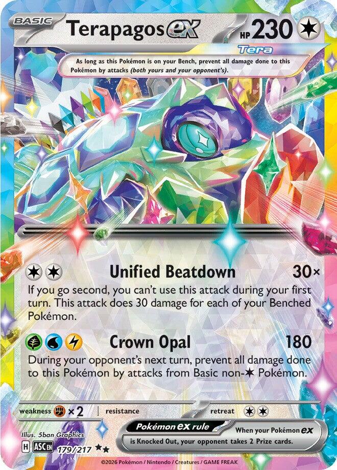 Terapagos ex (179/217) [Mega Evolution: Ascended Heroes] | Shuffle n Cut Hobbies & Games