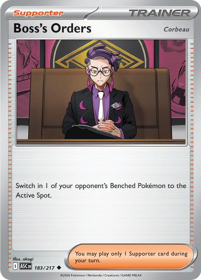 Boss's Orders [Corbeau] - 183/217 [Mega Evolution: Ascended Heroes] | Shuffle n Cut Hobbies & Games