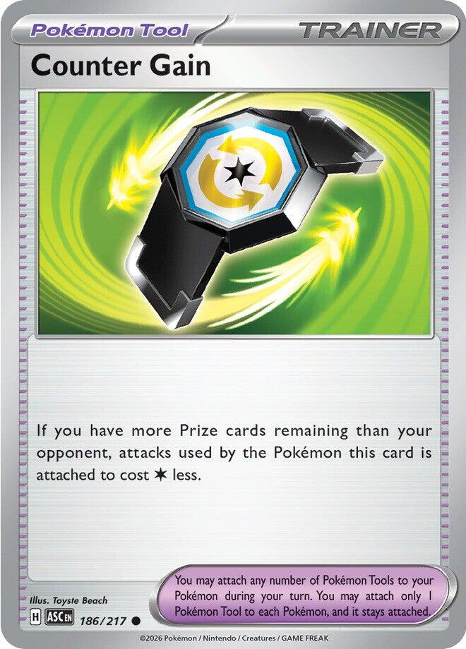 Counter Gain (186/217) (Reverse Holo) [Mega Evolution: Ascended Heroes] | Shuffle n Cut Hobbies & Games