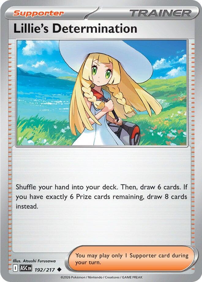 Lillie's Determination (192/217) [Mega Evolution: Ascended Heroes] | Shuffle n Cut Hobbies & Games