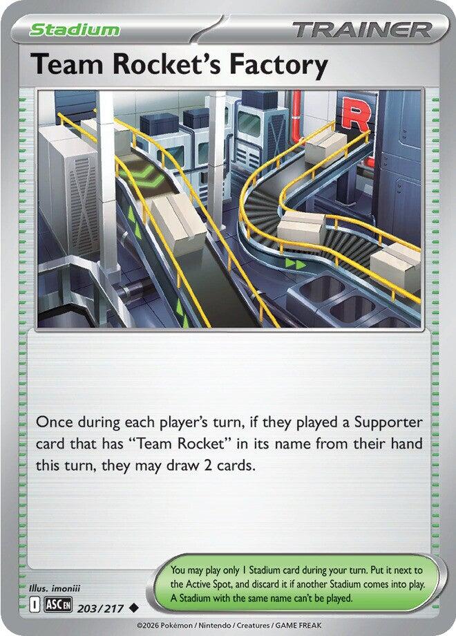 Team Rocket's Factory (203/217) [Mega Evolution: Ascended Heroes] | Shuffle n Cut Hobbies & Games