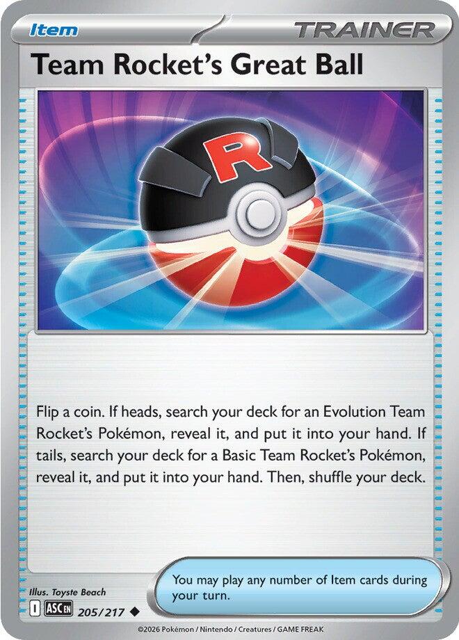 Team Rocket's Great Ball (205/217) [Mega Evolution: Ascended Heroes] | Shuffle n Cut Hobbies & Games