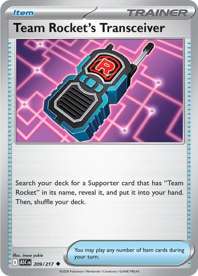 Team Rocket's Transceiver (209/217) [Mega Evolution: Ascended Heroes] | Shuffle n Cut Hobbies & Games