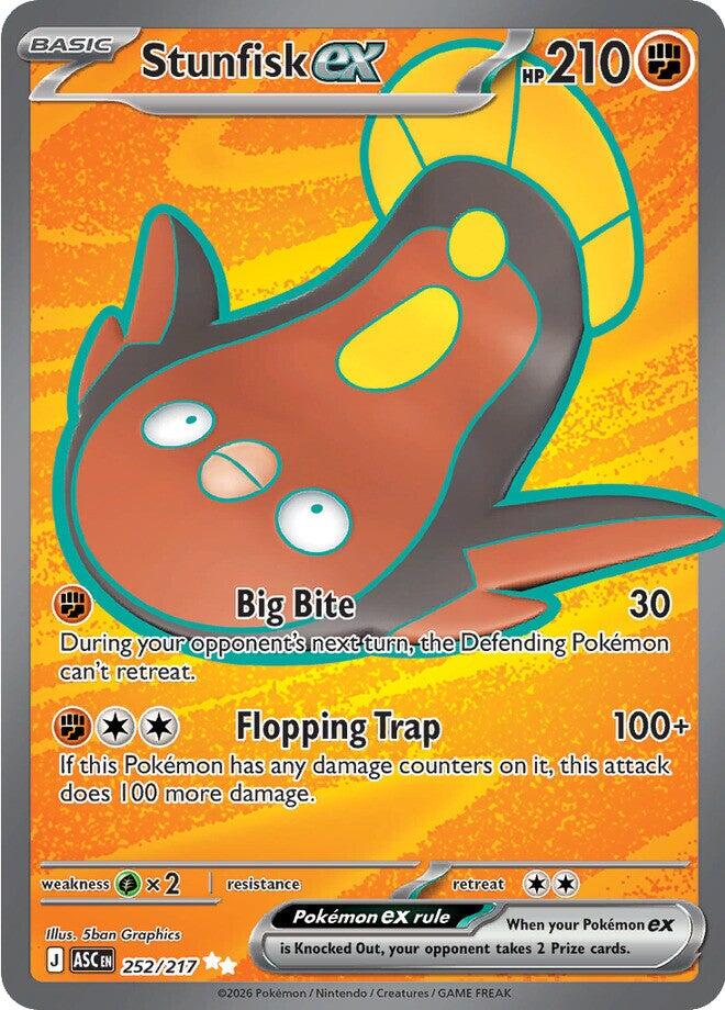 Stunfisk ex (252/217) [Mega Evolution: Ascended Heroes] | Shuffle n Cut Hobbies & Games