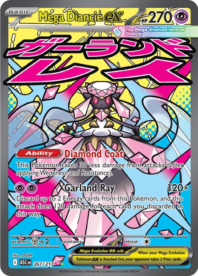 Mega Diancie ex (267/217) [Mega Evolution: Ascended Heroes] | Shuffle n Cut Hobbies & Games