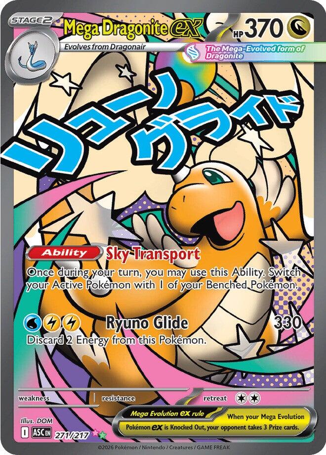 Mega Dragonite ex (271/217) [Mega Evolution: Ascended Heroes] | Shuffle n Cut Hobbies & Games