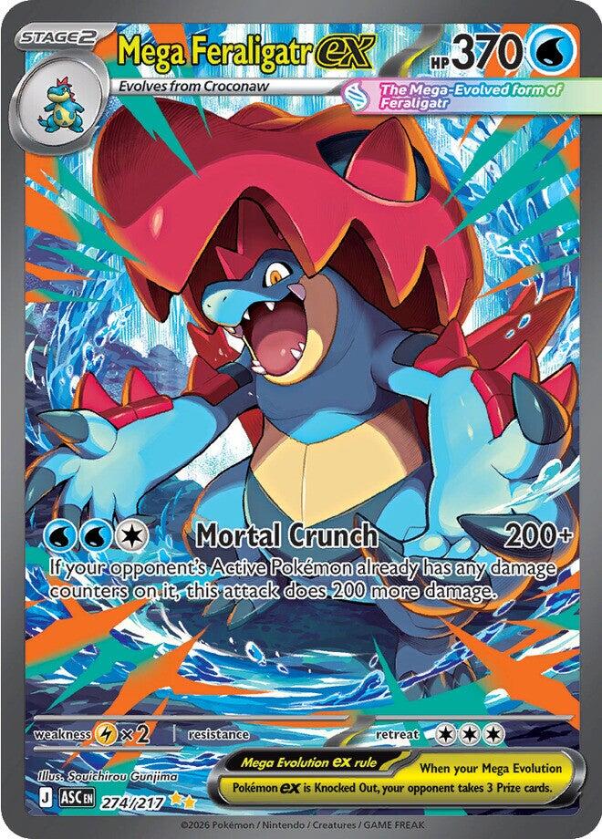 Mega Feraligatr ex (274/217) [Mega Evolution: Ascended Heroes] | Shuffle n Cut Hobbies & Games