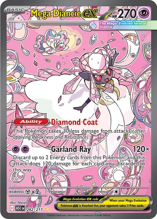 Mega Diancie ex (282/217) [Mega Evolution: Ascended Heroes] | Shuffle n Cut Hobbies & Games