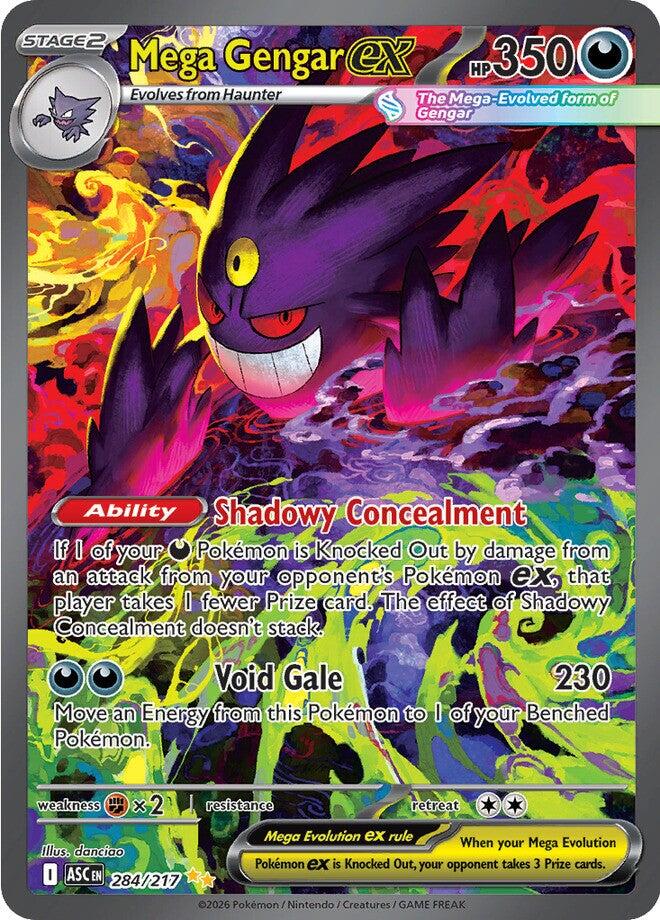 Mega Gengar ex (284/217) [Mega Evolution: Ascended Heroes] | Shuffle n Cut Hobbies & Games