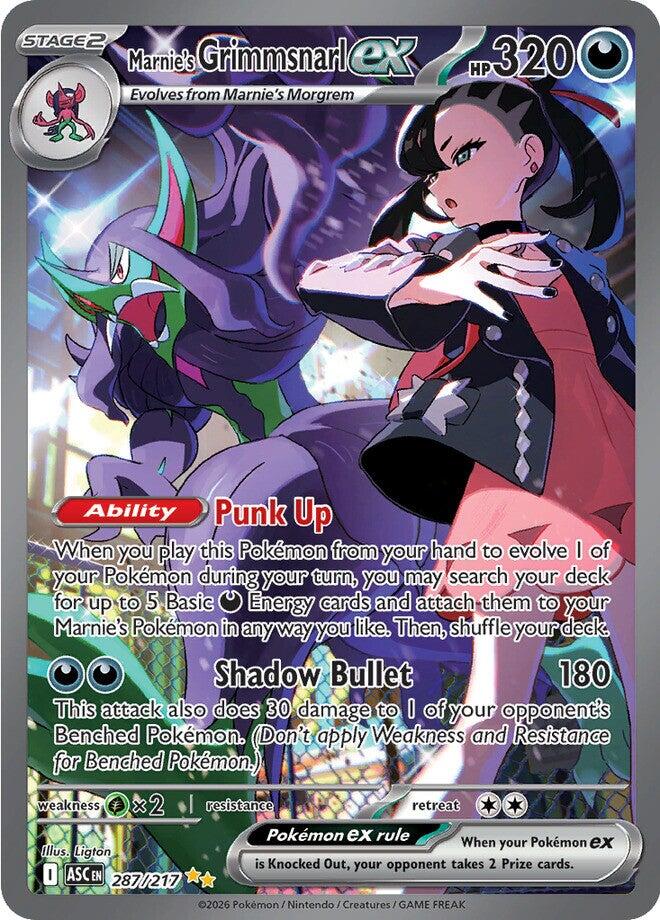Marnie's Grimmsnarl ex (287/217) [Mega Evolution: Ascended Heroes] | Shuffle n Cut Hobbies & Games