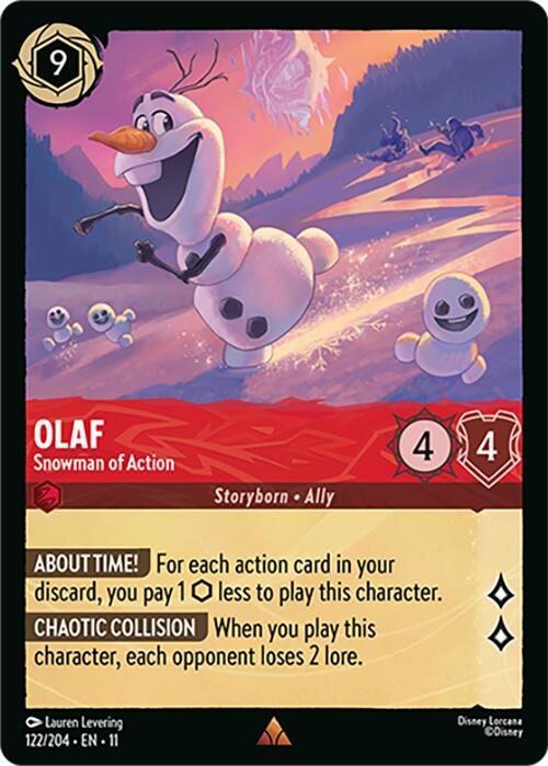 Olaf - Snowman of Action (122/204) [Winterspell] | Shuffle n Cut Hobbies & Games