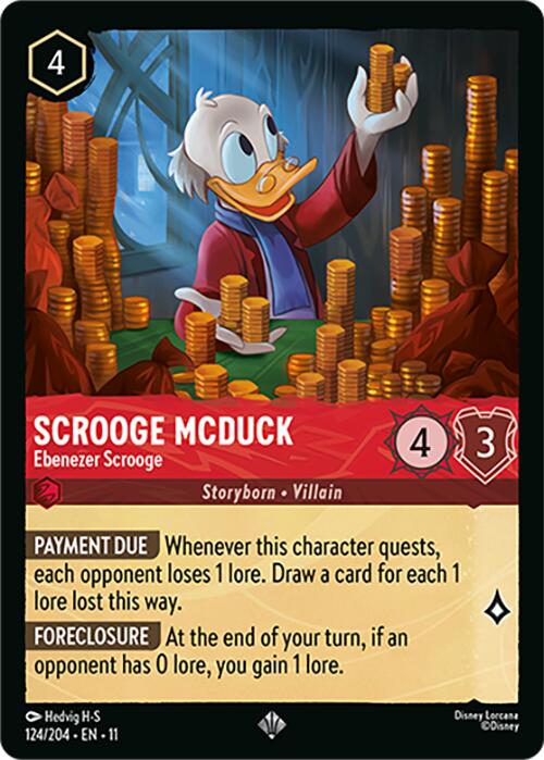 Scrooge McDuck - Ebenezer Scrooge (124/204) [Winterspell] | Shuffle n Cut Hobbies & Games