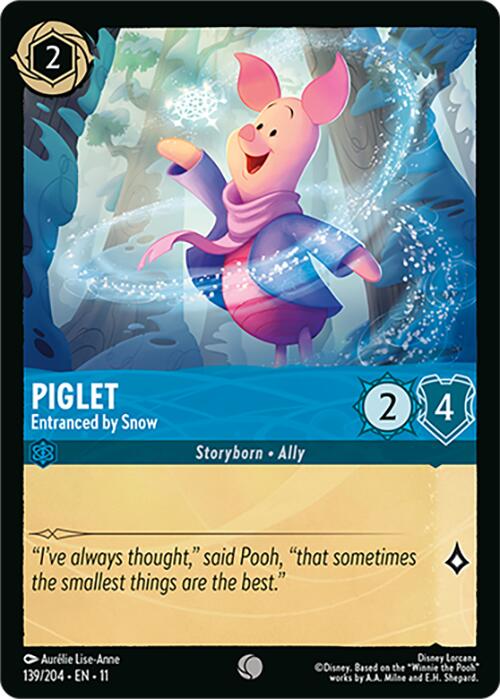 Piglet - Entranced by Snow (139/204) [Winterspell] | Shuffle n Cut Hobbies & Games