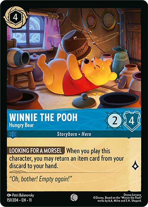 Winnie the Pooh - Hungry Bear (151/204) [Winterspell] | Shuffle n Cut Hobbies & Games