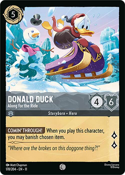 Donald Duck - Along for the Ride (178/204) [Winterspell] | Shuffle n Cut Hobbies & Games