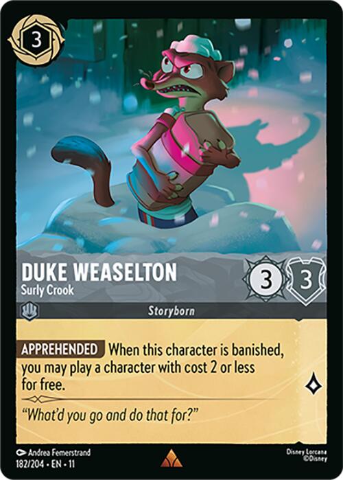 Duke Weaselton - Surly Crook (182/204) [Winterspell] | Shuffle n Cut Hobbies & Games