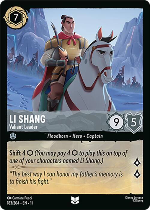 Li Shang - Valiant Leader (183/204) [Winterspell] | Shuffle n Cut Hobbies & Games