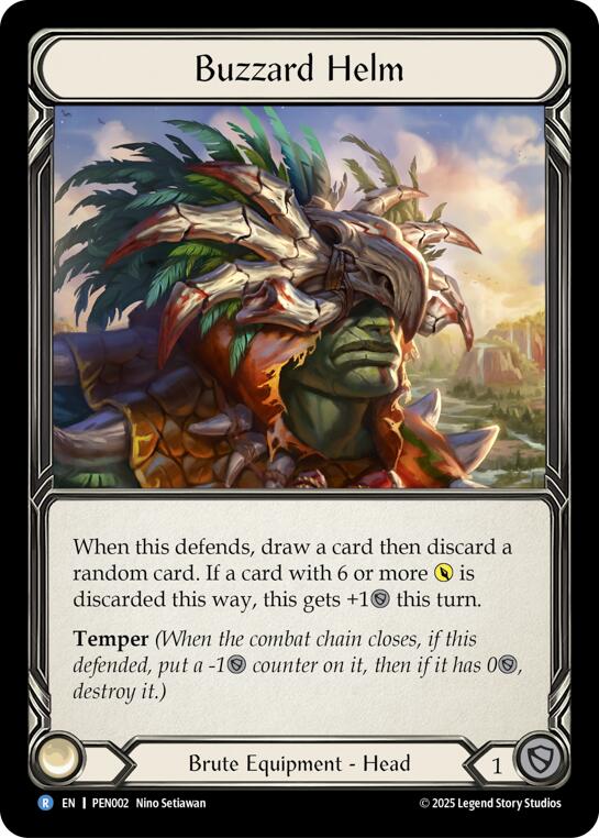 Buzzard Helm [PEN002] (Compendium of Rathe) | Shuffle n Cut Hobbies & Games