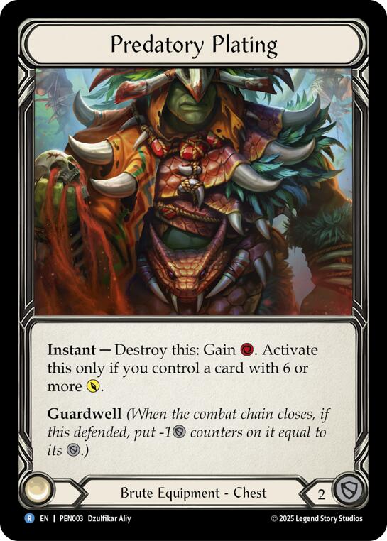 Predatory Plating [PEN003] (Compendium of Rathe) | Shuffle n Cut Hobbies & Games