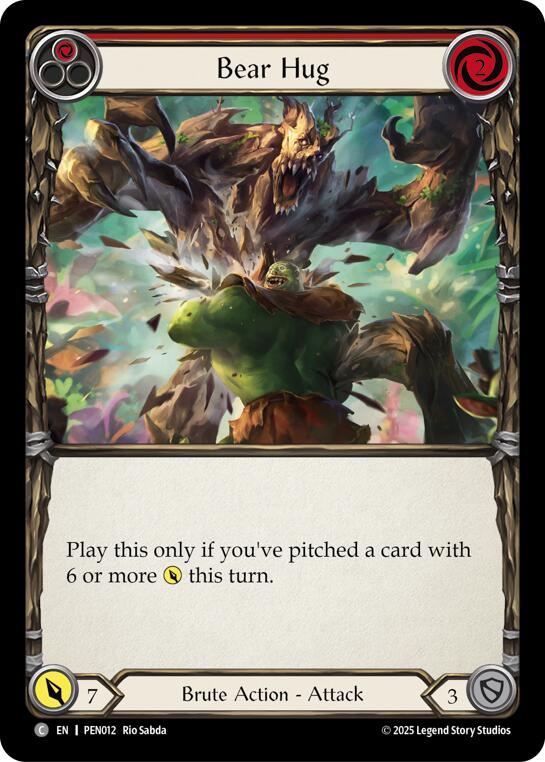 Bear Hug (Red) (Regular) [PEN012] (Compendium of Rathe) | Shuffle n Cut Hobbies & Games