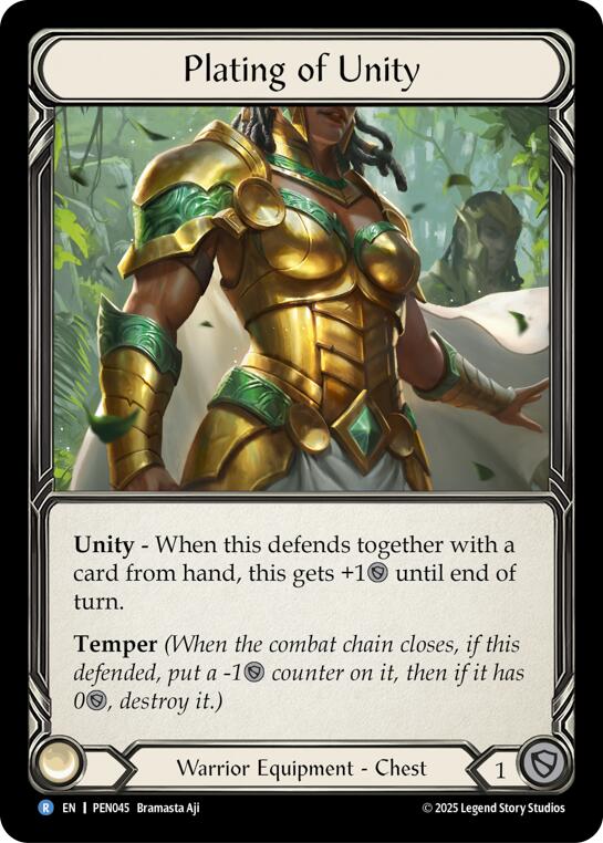 Plating Of Unity [PEN045] (Compendium of Rathe)  Cold Foil | Shuffle n Cut Hobbies & Games