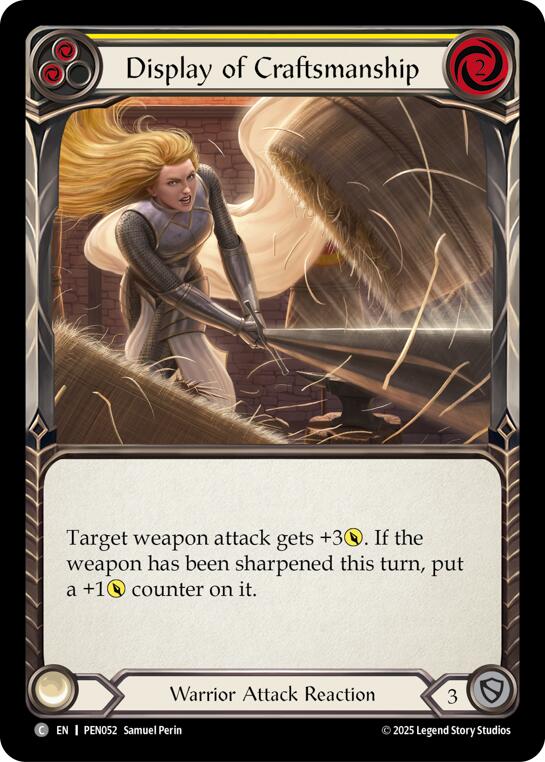 Display Of Craftsmanship (Yellow) (Regular) [PEN052] (Compendium of Rathe) | Shuffle n Cut Hobbies & Games