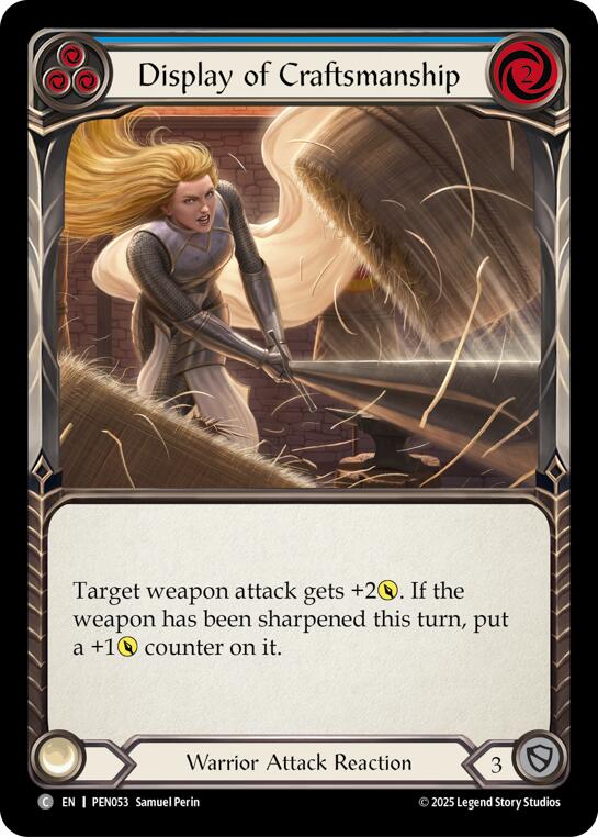 Display Of Craftsmanship (Blue) (Regular) [PEN053] (Compendium of Rathe) | Shuffle n Cut Hobbies & Games