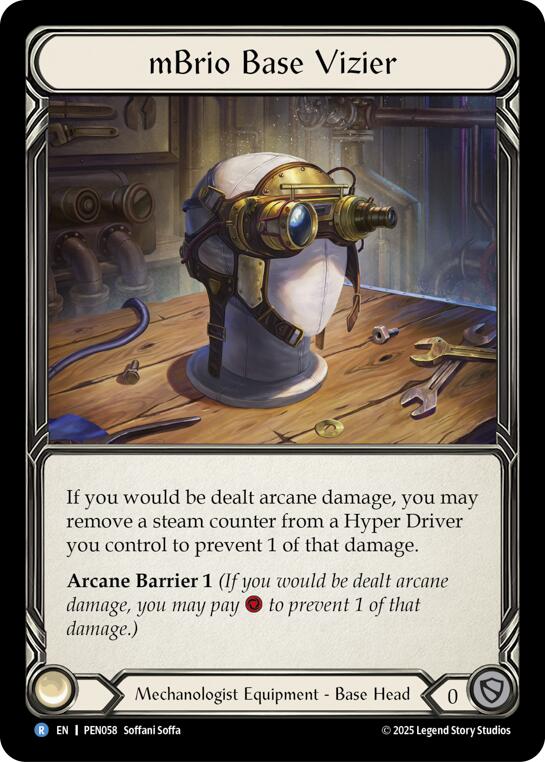 Mbrio Base Vizier [PEN058] (Compendium of Rathe)  Cold Foil | Shuffle n Cut Hobbies & Games