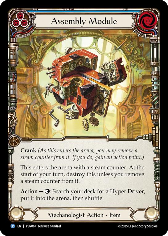 Assembly Module (Blue) (Regular) [PEN067] (Compendium of Rathe) | Shuffle n Cut Hobbies & Games