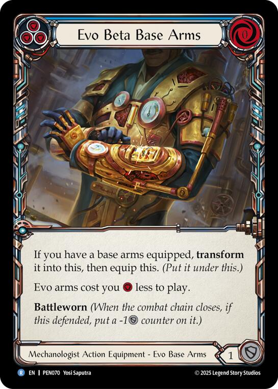 Evo Beta Base Arms (Blue) (Regular) [PEN070] (Compendium of Rathe) | Shuffle n Cut Hobbies & Games