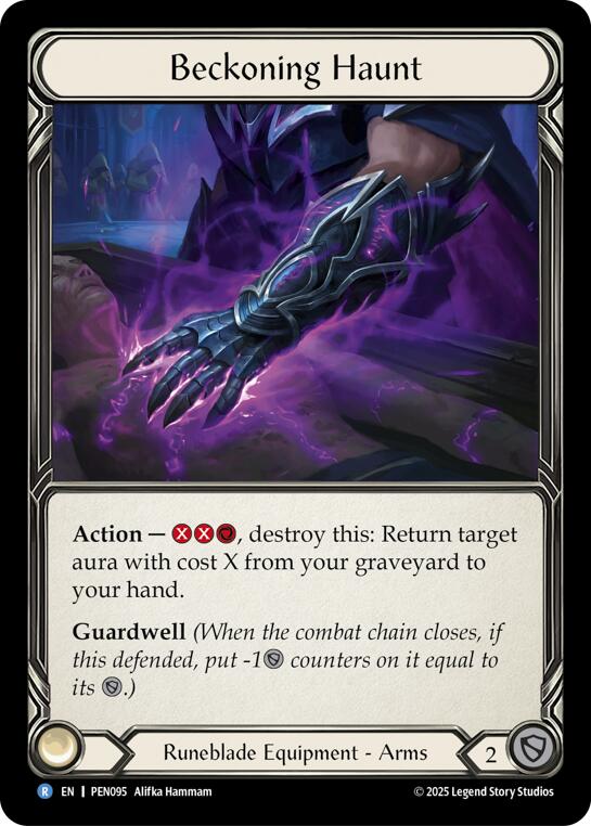 Beckoning Haunt [PEN095] (Compendium of Rathe)  Cold Foil | Shuffle n Cut Hobbies & Games