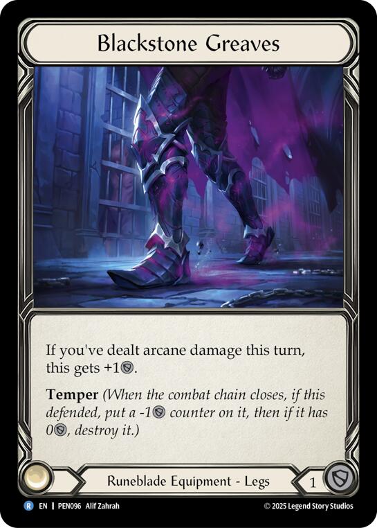 Blackstone Greaves [PEN096] (Compendium of Rathe) | Shuffle n Cut Hobbies & Games