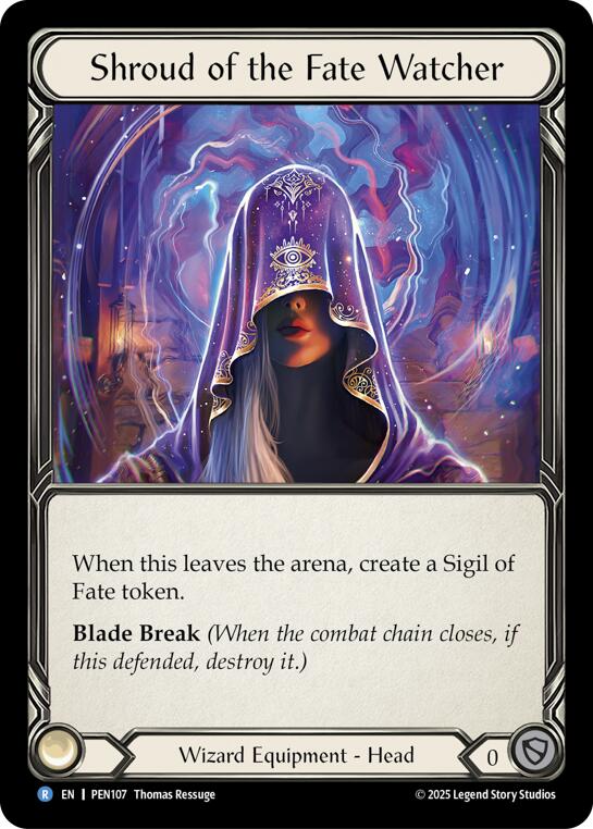 Shroud Of The Fate Watcher [PEN107] (Compendium of Rathe)  Cold Foil | Shuffle n Cut Hobbies & Games