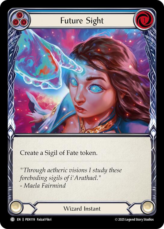 Future Sight (Blue) (Regular) [PEN119] (Compendium of Rathe) | Shuffle n Cut Hobbies & Games