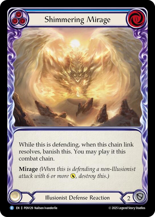 Shimmering Mirage (Blue) (Regular) [PEN129] (Compendium of Rathe) | Shuffle n Cut Hobbies & Games