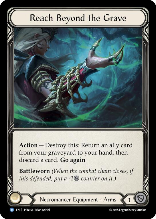 Reach Beyond The Grave [PEN154] (Compendium of Rathe)  Cold Foil | Shuffle n Cut Hobbies & Games