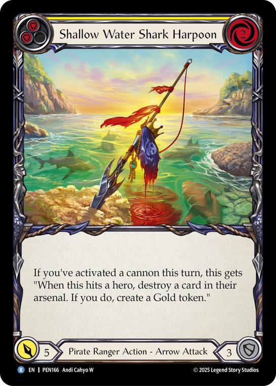 Shallow Water Shark Harpoon (Yellow) (Regular) [PEN166] (Compendium of Rathe) | Shuffle n Cut Hobbies & Games