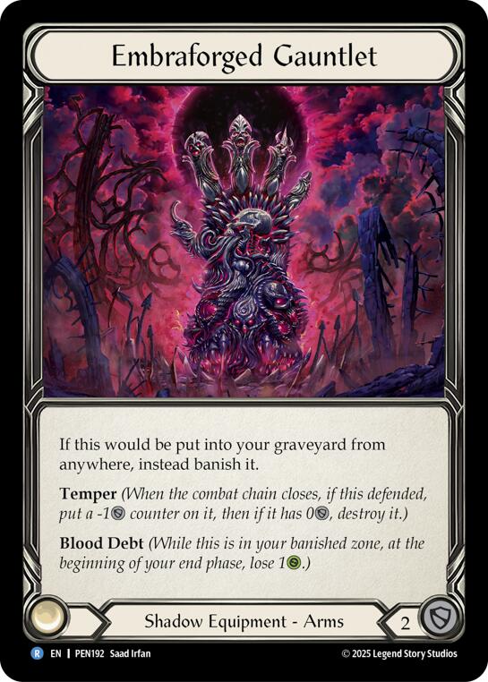 Embraforged Gauntlet [PEN192] (Compendium of Rathe) | Shuffle n Cut Hobbies & Games