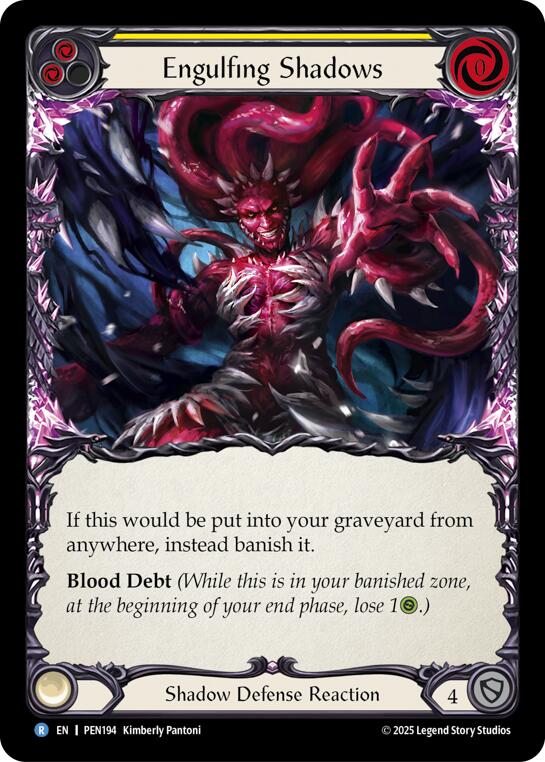 Engulfing Shadows (Yellow) (Regular) [PEN194] (Compendium of Rathe) | Shuffle n Cut Hobbies & Games