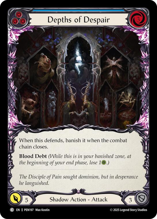 Depths Of Despair (Blue) (Rainbow Foil) [PEN197] (Compendium of Rathe)  Rainbow Foil | Shuffle n Cut Hobbies & Games