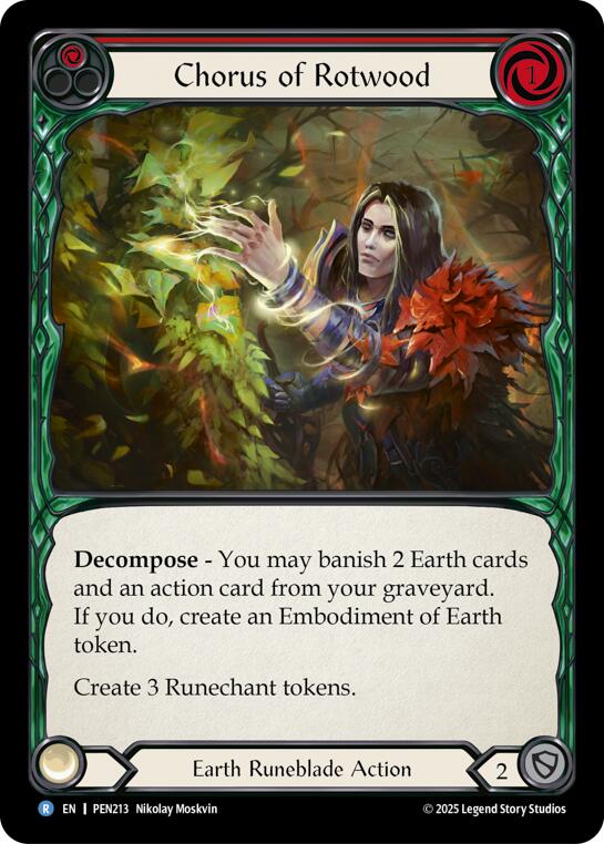 Chorus Of Rotwood (Red) (Regular) [PEN213] (Compendium of Rathe) | Shuffle n Cut Hobbies & Games