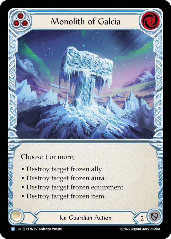 Monolith Of Galcia (Blue) (Regular) [PEN225] (Compendium of Rathe) | Shuffle n Cut Hobbies & Games