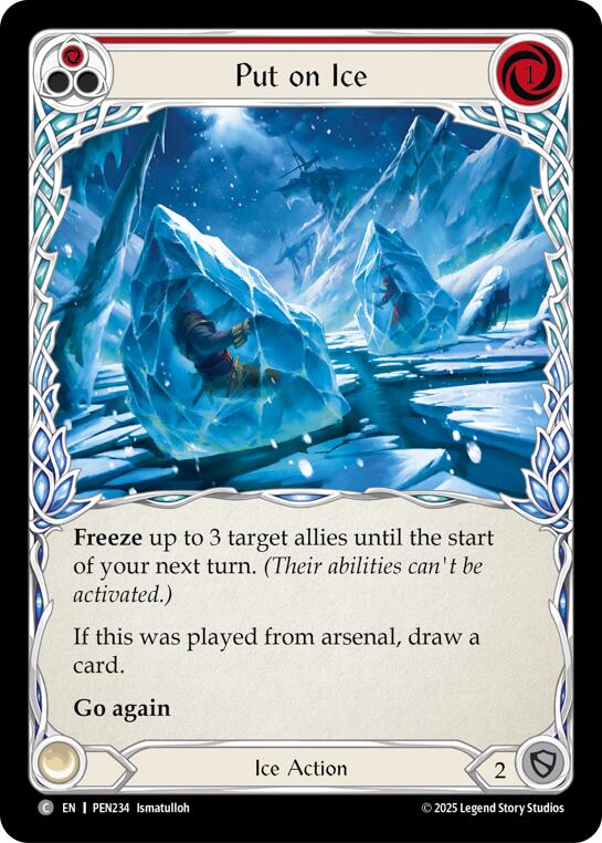 Put On Ice (Red) (Regular) [PEN234] (Compendium of Rathe) | Shuffle n Cut Hobbies & Games