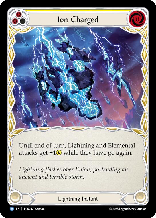 Ion Charged (Yellow) (Regular) [PEN242] (Compendium of Rathe) | Shuffle n Cut Hobbies & Games