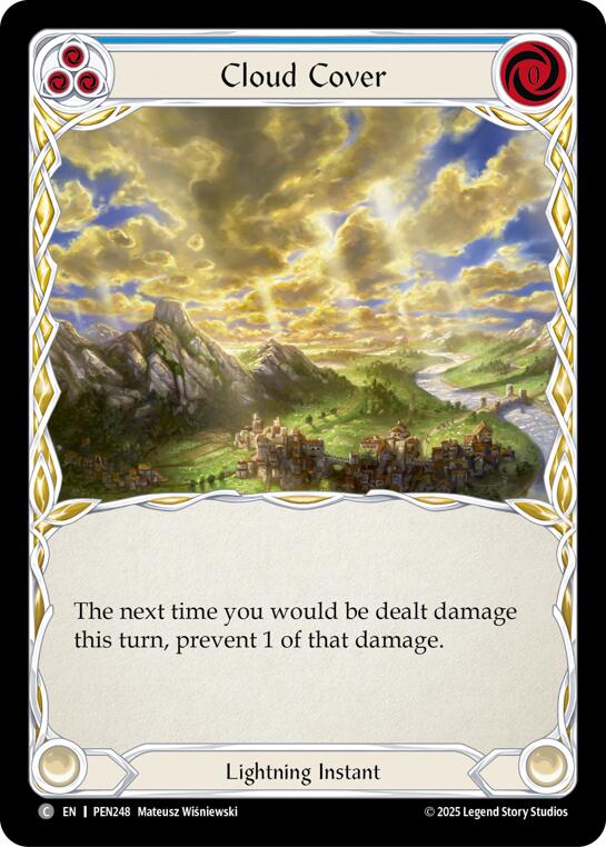 Cloud Cover (Blue) (Rainbow Foil) [PEN248] (Compendium of Rathe)  Rainbow Foil | Shuffle n Cut Hobbies & Games