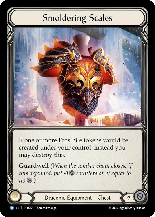 Smoldering Scales [PEN253] (Compendium of Rathe)  Cold Foil | Shuffle n Cut Hobbies & Games