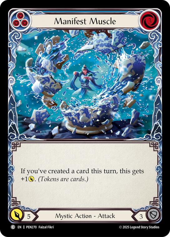 Manifest Muscle (Blue) (Regular) [PEN270] (Compendium of Rathe) | Shuffle n Cut Hobbies & Games