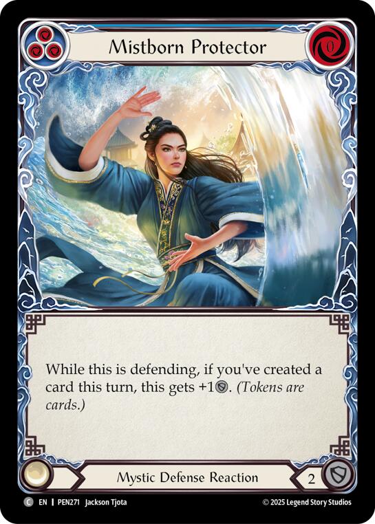 Mistborn Protector (Blue) (Rainbow Foil) [PEN271] (Compendium of Rathe)  Rainbow Foil | Shuffle n Cut Hobbies & Games